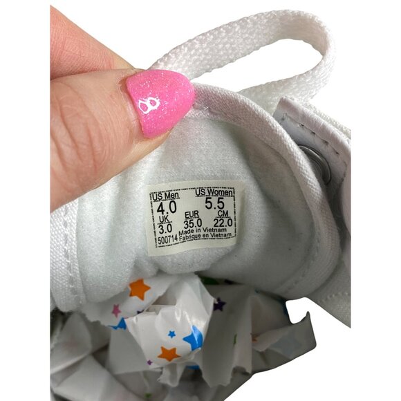 Vans Old Skool White Canvas Sneakers Womens Size 5.5 NEW - Picture 7 of 9